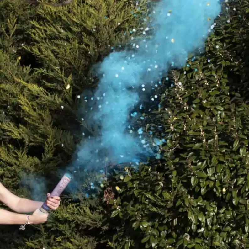 Gender reveal smoke cannon